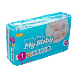 مای بیبی پوشک بچه سایز 1 40عددی