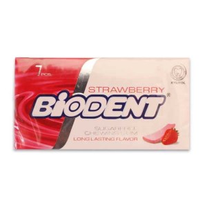 بایودنت آدامس توت فرنگی 7عددی