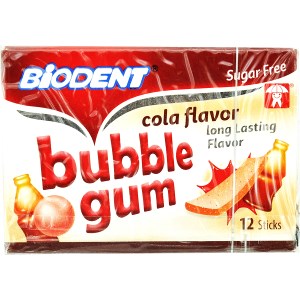 بایودنت آدامس بادکنکی کولا مینی استیک بدون شکر 12عددی