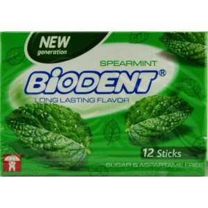 بایودنت آدامس نعنایی مینی استیک بدون شکر 12عددی