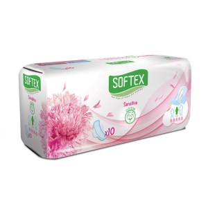 سافتکس نواربهداشتی بالدار بزرگ مناسب پوست حساس