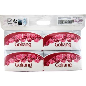 گلرنگ دستمال کاغذی سافت بک 250 برگ دو لایه 4 عددی