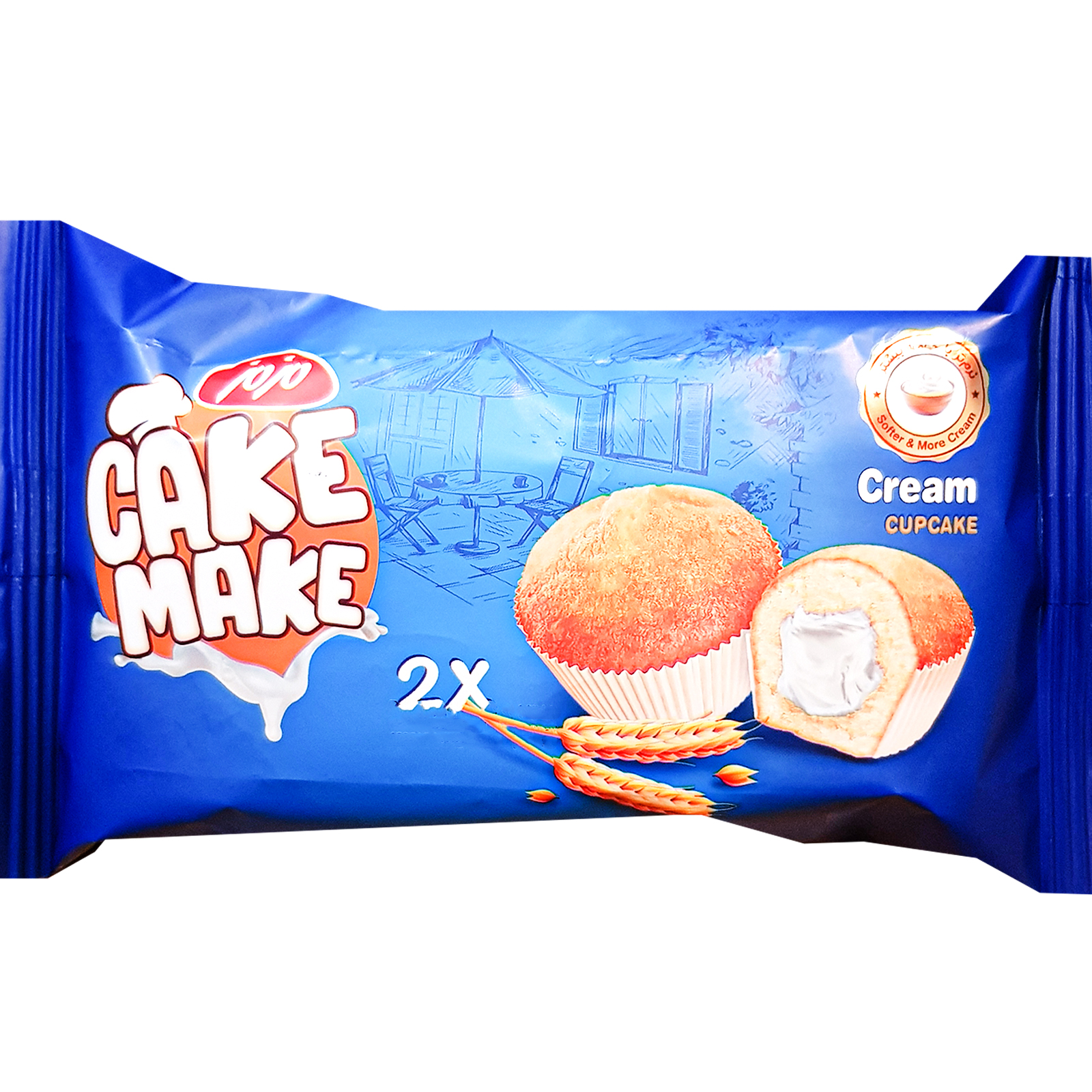 مزمز کیک دوقلو ساده با کرم خامه 52 گ