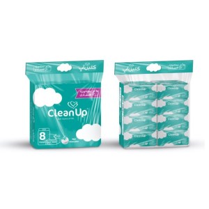 کلین اپ دستمال کاغذی پک اقتصادی طرح ابر 250 برگ