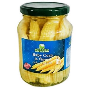 امریکن بیبی کورن در سرکه 340 گ
