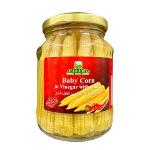 امریکن بیبی کورن درسرکه و فلفل 340 گ